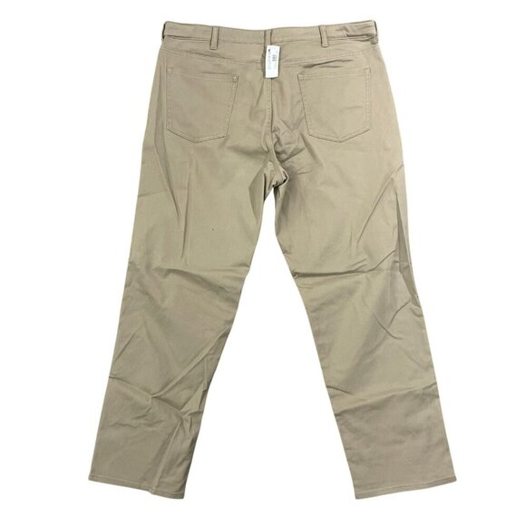 NWOT Lands' End Men's 40 Traditional Fit Khaki Pants Coolmax 5-Pocket - Picture 3 of 9